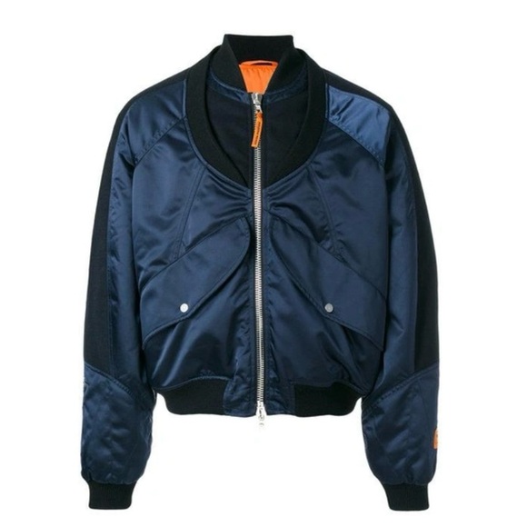 Limited Edition Heron Preston x KITH Navy Bomber Jacket